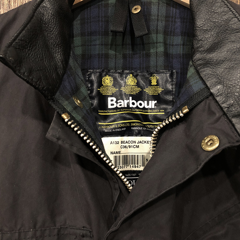 Barbour Beacon Jacket Black Cバブアー ビーコン