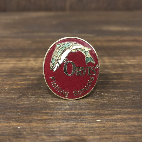 Orvis Original Pin Badge（オービス オリジナル ピンバッジ）オービス主宰 スクール証 バッジ カーマインカラー ビンテージ