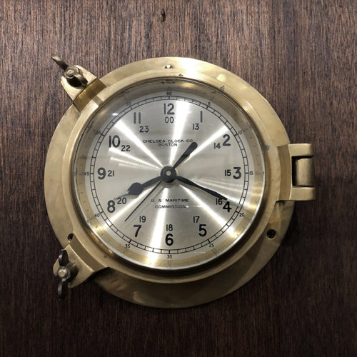 Chelsea Brass US Maritime Commission Ship Clock チェルシー ブラスケース 米国海事委供給 シップ クロック 船舶時計 真鍮無垢ケース ビンテージクロック