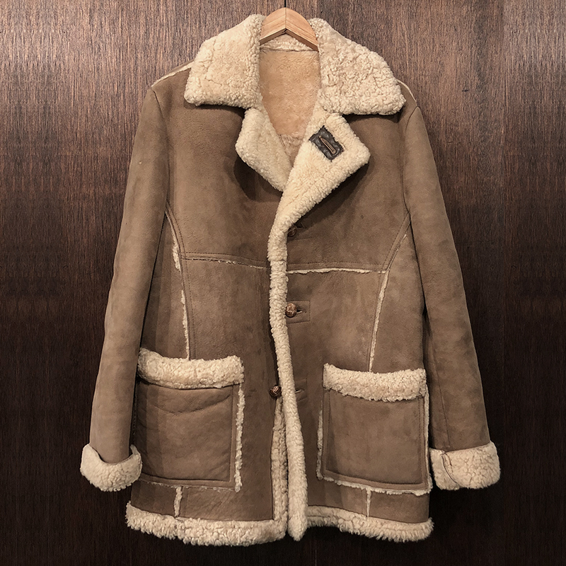 Schott Real Sheepskin Mouton Coat Jacket ショット リアルムートン