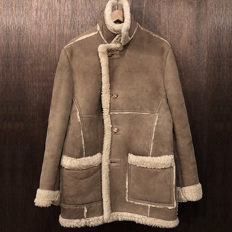 Schott Real Sheepskin Mouton Coat Jacket ショット リアルムートン
