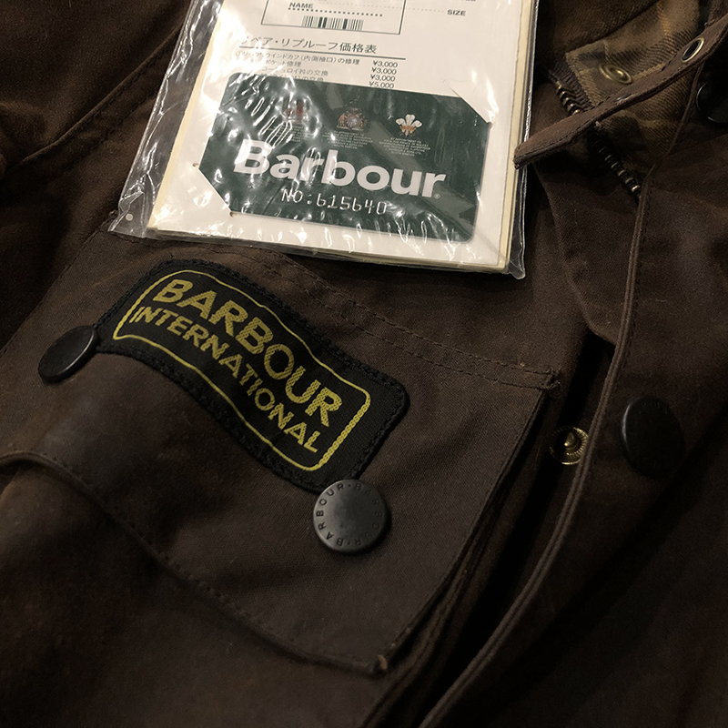 Barbour International Jacket Brown C Mint バブアー ビンテージ