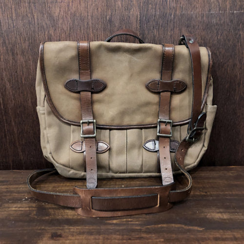 Filson Vintage Field Shoulder Bag Tan x Light Brown Leather フィルソン フィールド ショルダー バッグ タンカラー ライトブラウンレザー ビンテージ オールドモデル