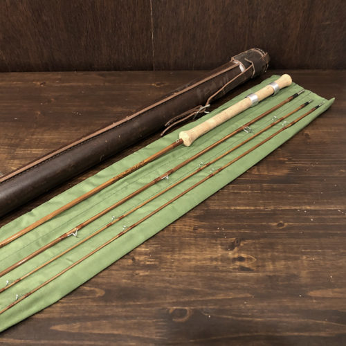 Orvis Impregnated Rocky Mountain 6-1/2ft Bamboo Fly and Spin Rod Mint With Leather Tube Case オービス ロッキーマウンテン フライロッド ミントコンディション