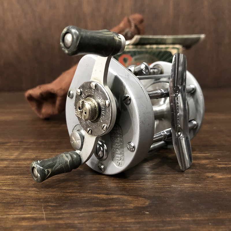 Pflueger Supreme 1573 Direct Bait Reel With Box Pouch Paper | OLDS