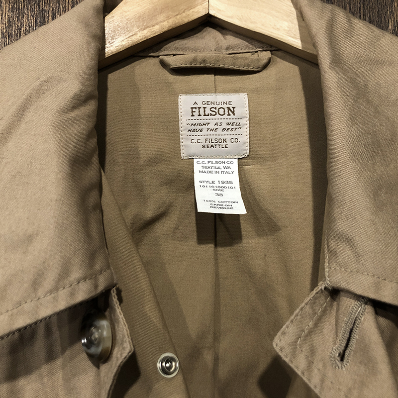 Filson Shelter Cloth Waterfowl Upland Hunting Jacket Tan 38 Mint