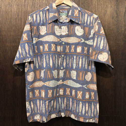 Reyn Spooner Cotton Aloha Short Sleeve Shirts Fish Pattern レインスプーナー アロハシャツ ハワイアンシャツ フィッシュ柄