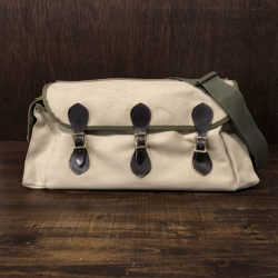 Orvis Trout Tackle 3Belt Kit Canvas Leather Bag オービス トラウト タックル キット キャンバス レザー バッグ ミドルサイズ ビンテージフィッシングバッグ