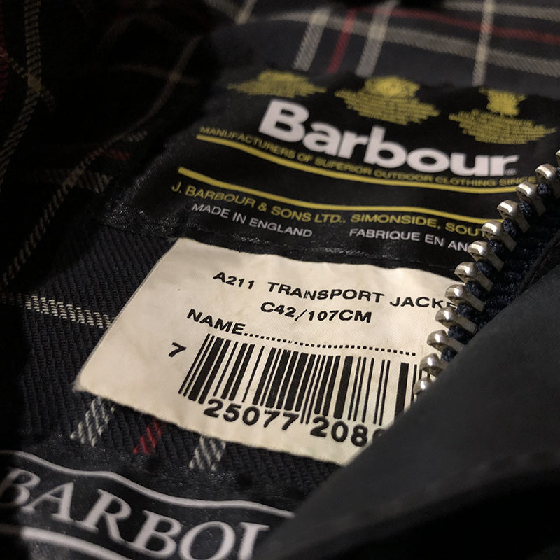 Barbour Transport Jacket Navy