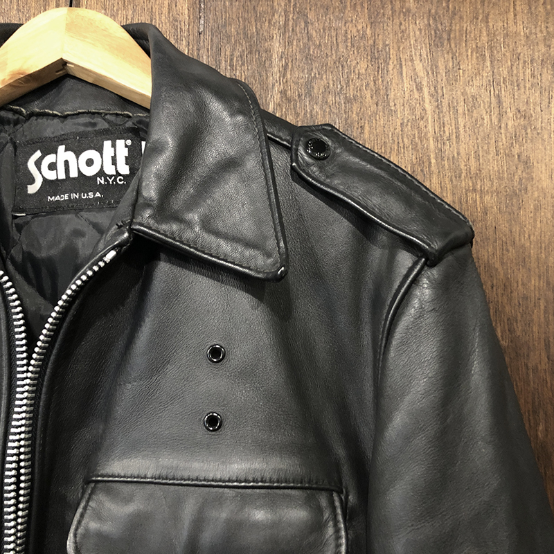 Schott 602 Police Leather Jacket 34 Mint