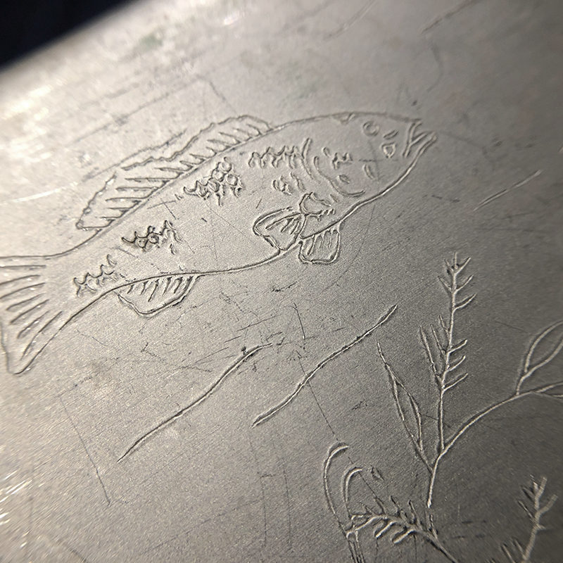 Game Fish Carving Lure Box