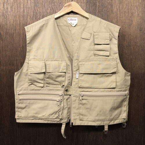 Orvis Quick Dry Cloth Fishing Vest Tan S オービスコットン60% ポリ40% 混紡速乾性クロス フィッシング ベスト タンカラー サイズS オリジナルビンテージ