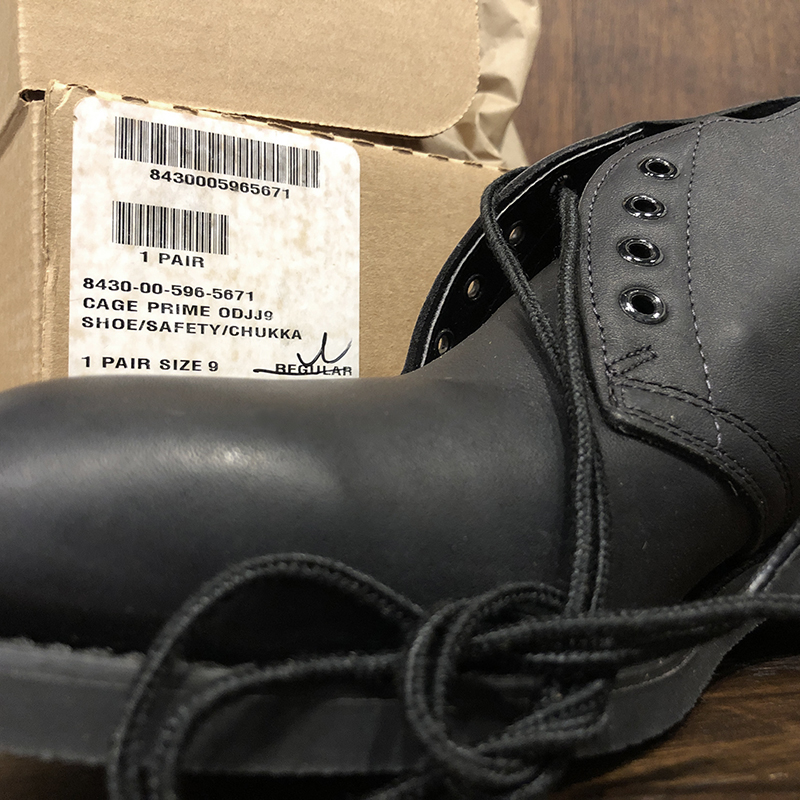 US Navy Safety Chukka Boots Deadstock with Original Box