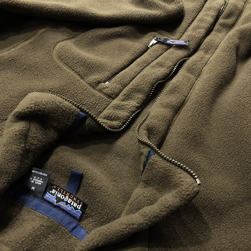 Patagonia Synchilla Fleece Full Zip Jacket Olive Brown FA98