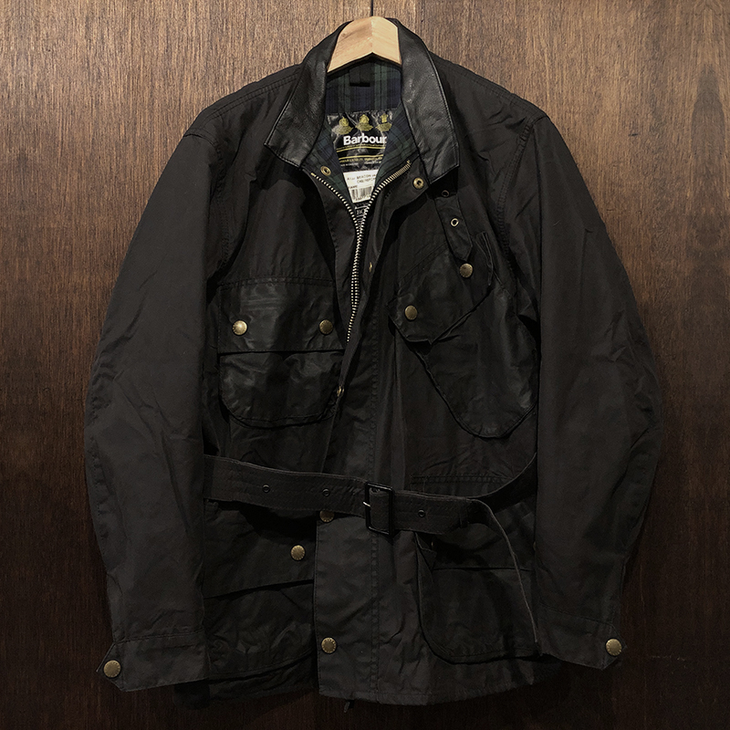 Barbour Beacon Oiled Riding Jacket Early 3Warrant Black C42 Mint