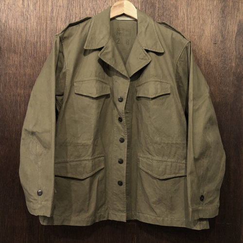 M-47 French Army Heavy Cotton Twill Military Jacket Early Armee Mark Mint フレンチ アーミー M47 ミリタリージャケット ヘビーコットンツイル 初期ARMEEスタンプ 26 Mサイズ 相当 ミントコンディション