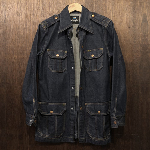 Wrangler Broken Twill Denim Outdoor Bush Safari Jacket M Mint ラングラー ブロークン ツイル デニム アウトドア ブッシュ サファリ ジャケット ミントコンディション