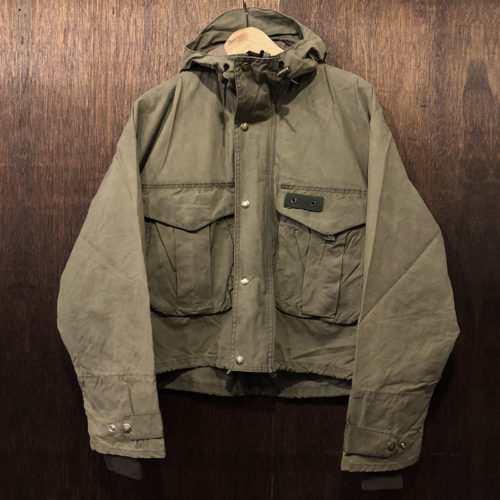 Filson Hoodie Cover Cloth Wading Fishing Jacket Dry Finished OT M Made in USAフィルソン カバークロス ウェーディング フーディ フィッシング ジャケット オッターグリーン ドライフィニッシュ サイズM オールド 米国製 グッドコンディション
