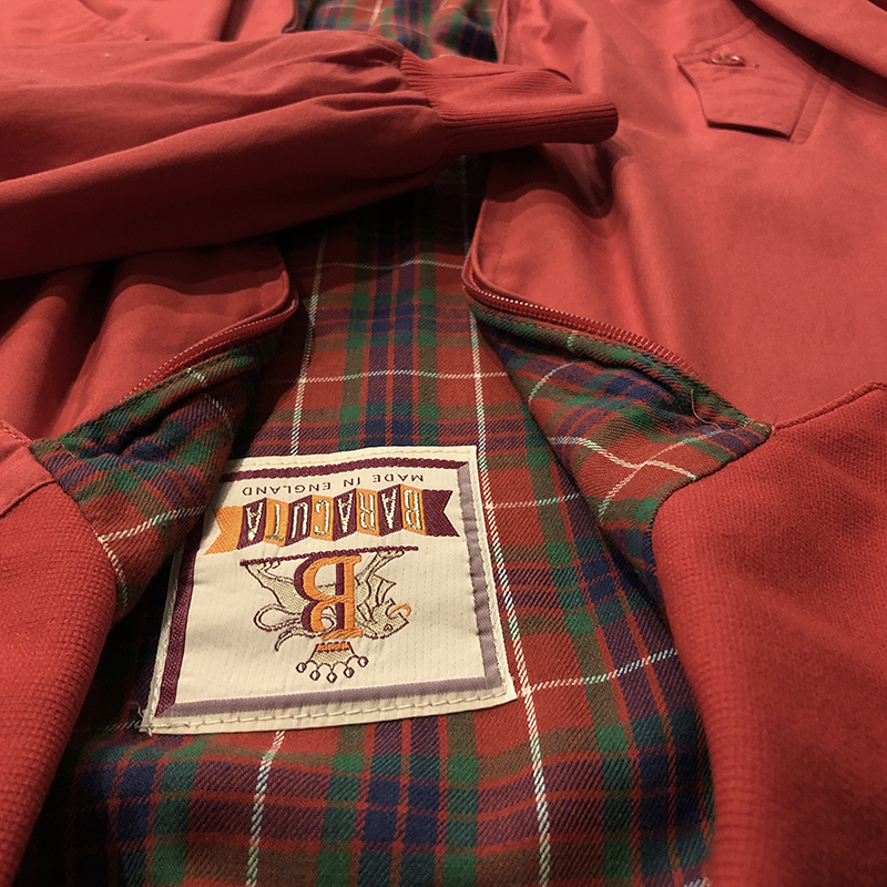 Baracuta G9 Harrington Jacket Scarlet Red C100 Aero Zip Made in England