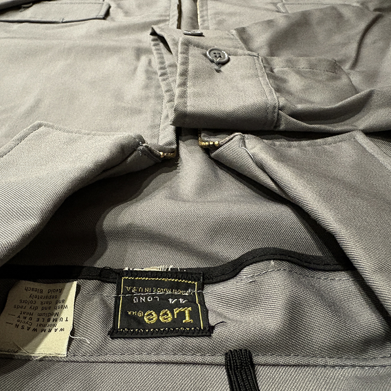 Lee 2pocket Zip Work Jacket Heavy Elephant Gray Made in USA