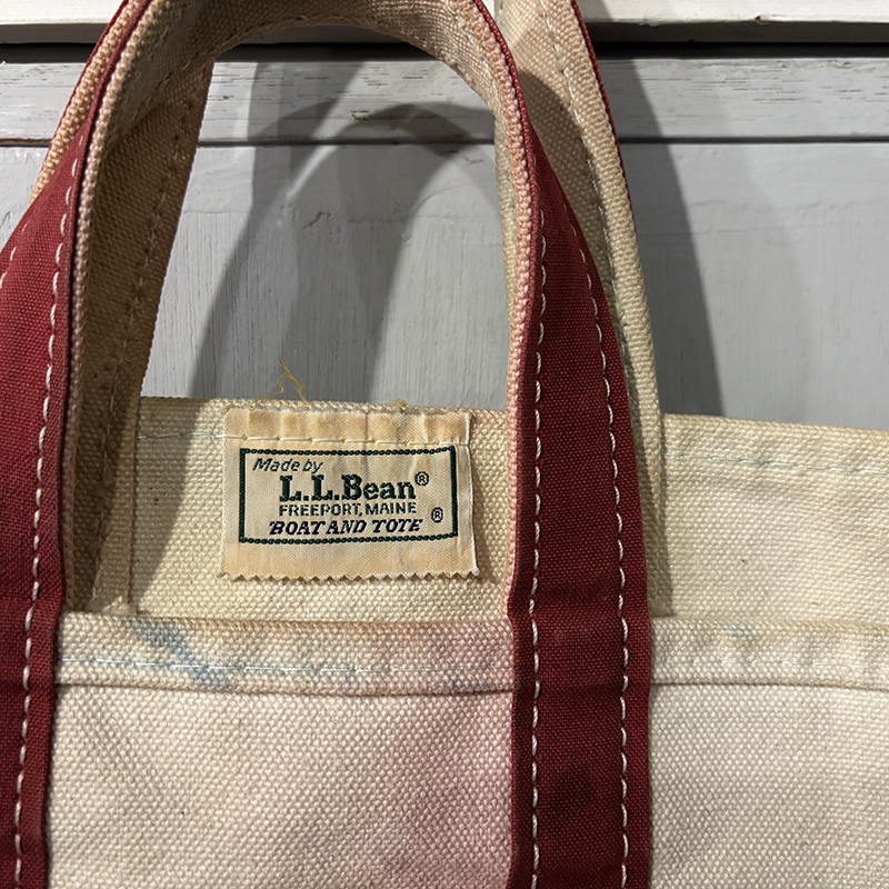 L.L. Bean Boat and Tote Canvas Tote Bag Short Narrow Handle