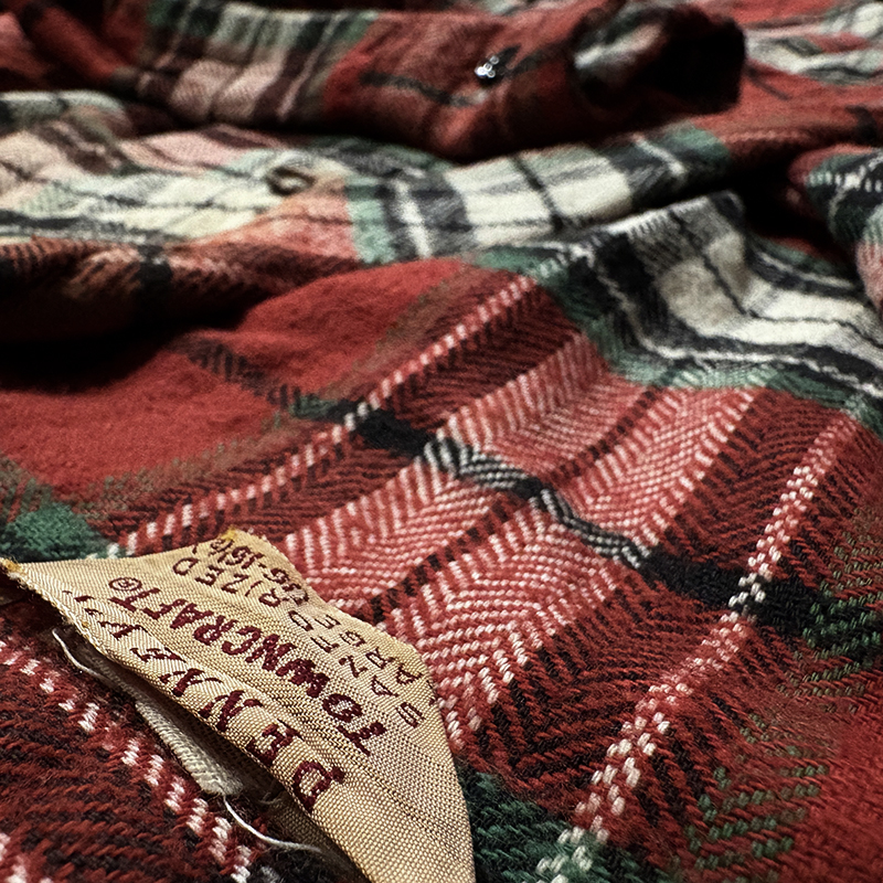 Penneys Towncraft Open Collar Cotton Heavy Flannel Shirt