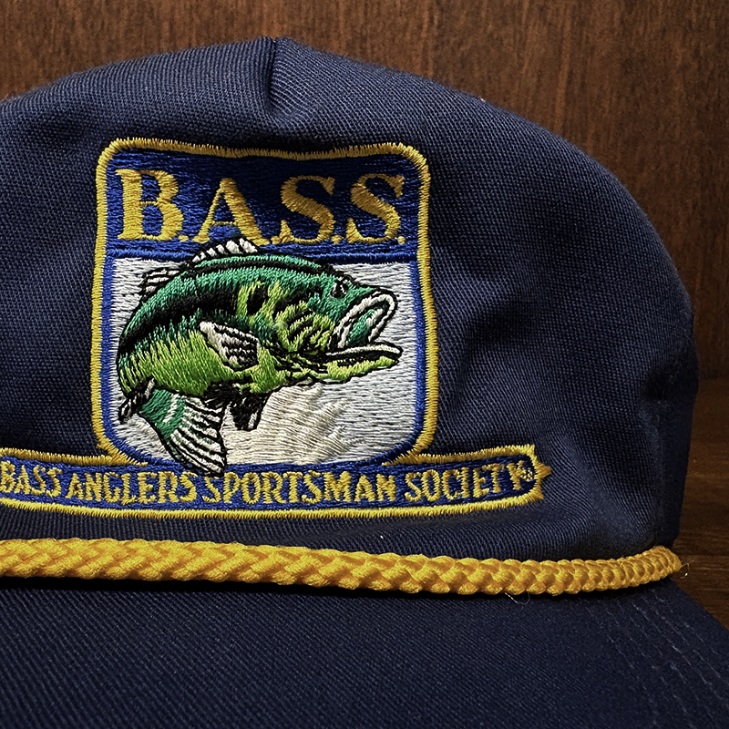 BASS Front Rope Jumping Bass Fishing Cap Made in USA