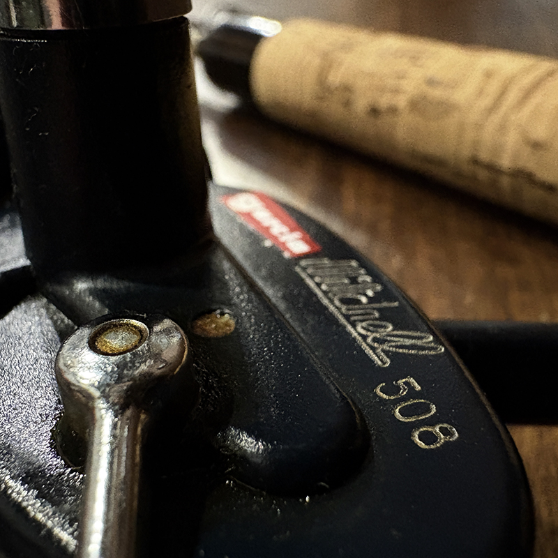 Garcia Conolon 2584-D Mitchell 508 Forked Foot Spinning Reel Combo Set