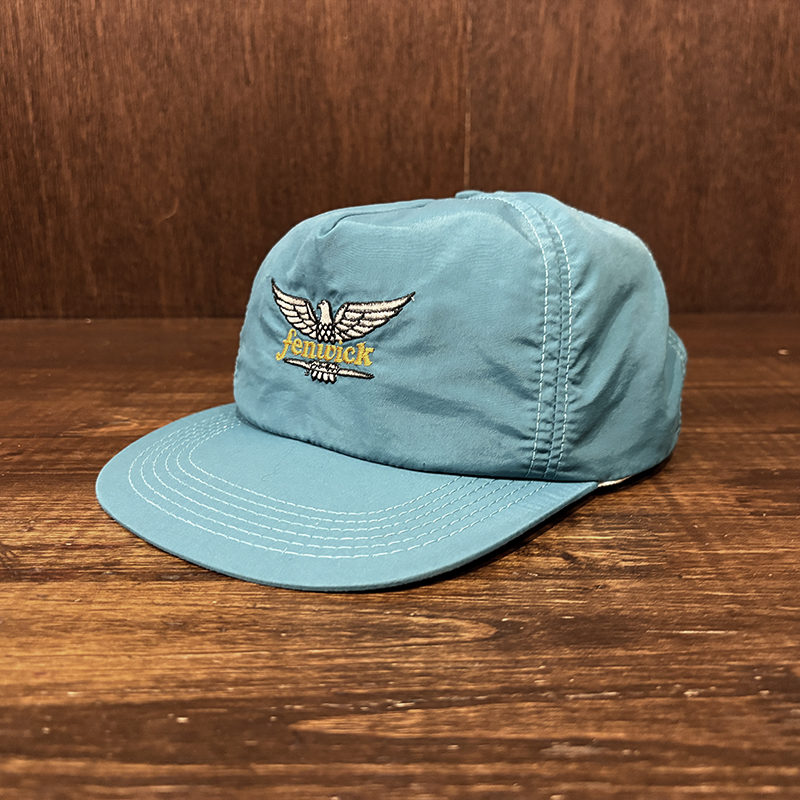 Fenwick Eagle Embroidery Turquoise Fishing Cap Snap Back Free Made