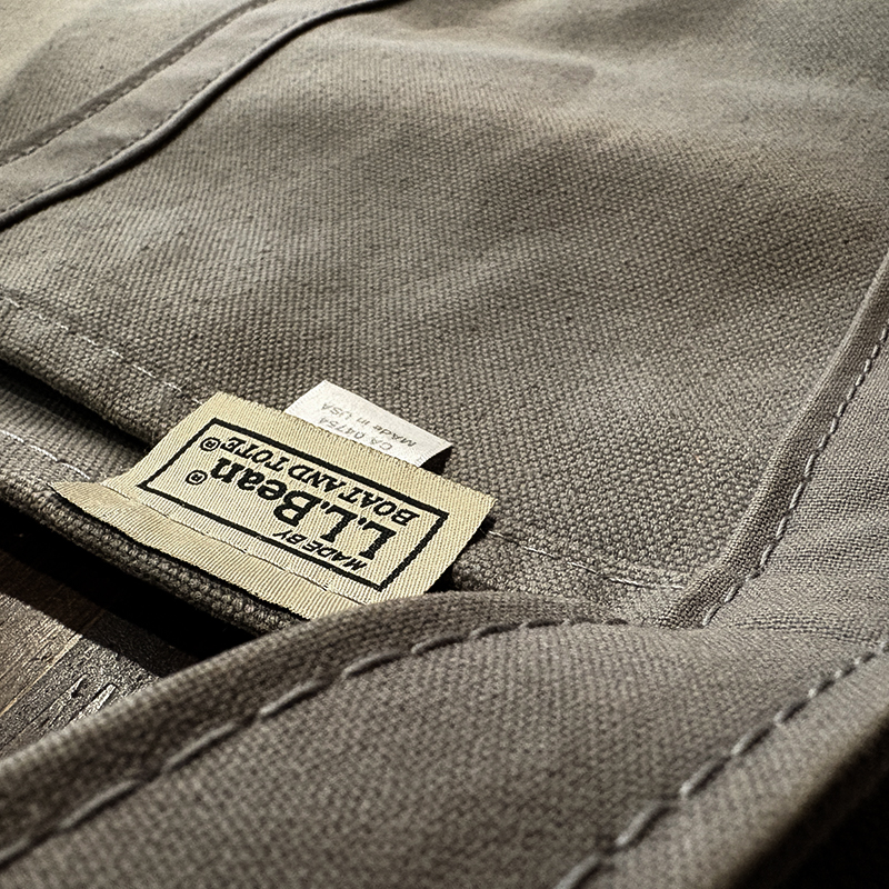 L.L. Bean Solid Color Boat and Tote Gray Color Tote Bag