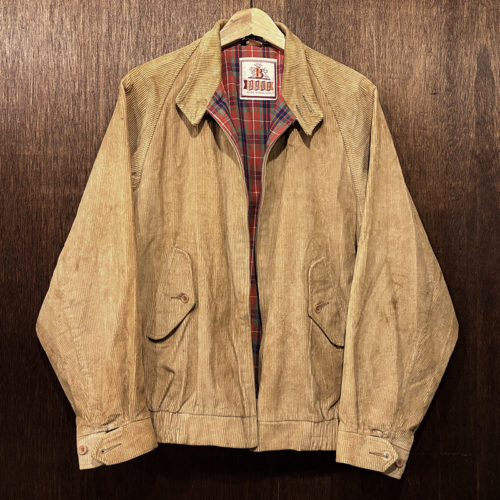Baracuta G9 Harrington Jacket Cuffs Gathered Mod Corduroy Tan Old Model 38 Made in England バラクータ ハリントン ジャケット カフス&ギャザーヘム 希少モデル コーデュロイ タン Optiジッパー オールドモデル 英国製 オリジナル グッドコンディション