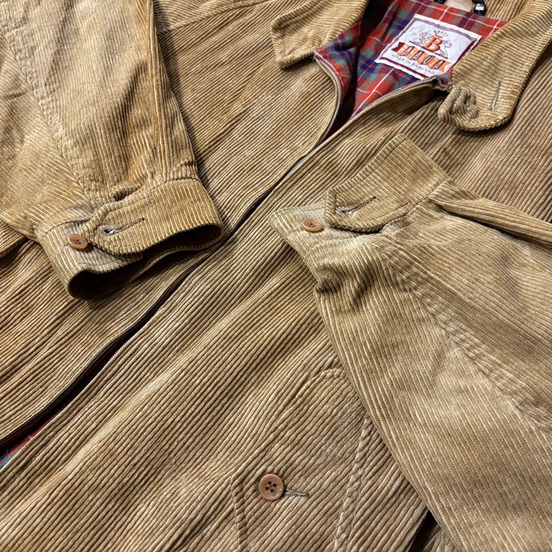 Baracuta G9 Harrington Jacket Cuffs Gathered Mod Corduroy Made in England