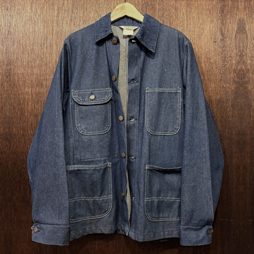 Key Industries Imperial Rigid Denim Coverall Chore Jacket No Liner Model Mint キー インダストリーズ インペリアル リジッド デニム カバーオール チョアジャケット ライナー無しモデル ラージサイズ ビンテージ ミントコンディション