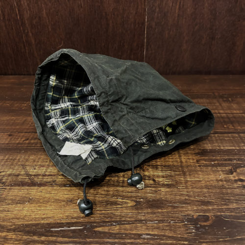 Barbour A128 Hood Sage Dress Gordon Check Inner 3Warrant Original バブアー オイルド フード セージカラー 3ワラント 英国製 Made in England グッドコンディション