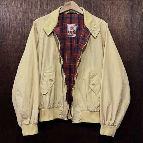Baracuta G9 Harrington Jacket Gold Color Cotton Shell Vintage Opti ZIp 40 Made in England Mint バラクータ G9 ハリントン ジャケット ゴールドカラー コットンシェル ビンテージ 英国製 サイズ40 ビンテージ オリジナル ミントコンディション