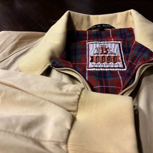 Baracuta G9 Harrington Jacket Gold Color Cotton Shell Vintage Opti ZIp 40 Made in England Mint バラクータ G9 ハリントン ジャケット ゴールドカラー コットンシェル ビンテージ 英国製 サイズ40 ビンテージ オリジナル ミントコンディション