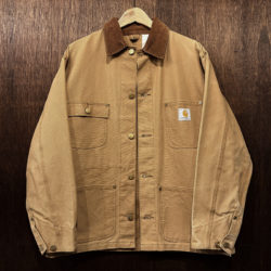 Carhartt Duck Canvas Coverall Jacket Chore Coat Brown No Lining 42 Made in USA カーハート ダック キャンバス カバーオール ジャケット チョアコート ブランケット無しモデル 42 L/XL相当 オリジナル USA製 星タグモデル エクセレントコンディション
