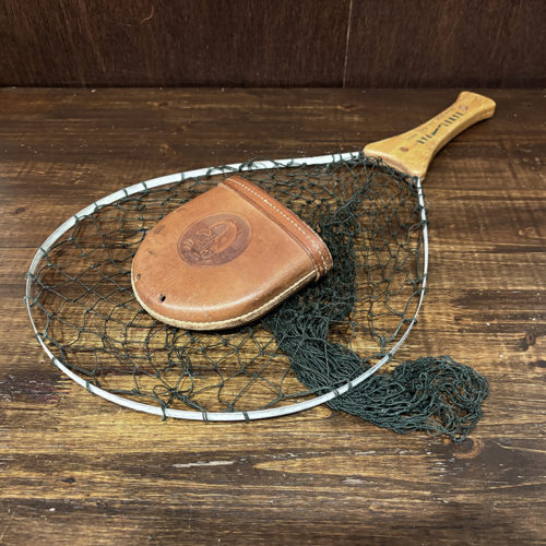 Handy Pak no-snagg Vintage Early Logo Folding Instant Style Vintage Landing Net ハンディパック インスタントオープンクローズ 折り畳み式 フォールディングネットオールド ビンテージ 初期ロゴ モデル レザーケース付属 オリジナル