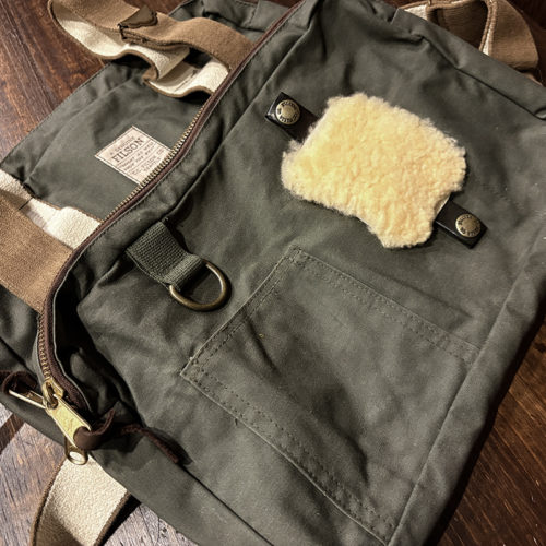 Filson Fishing Tackle Chest Pack Vest Brown Tape Talon Zip OD Vintage Old Model Mint フィルソン フライフィッシング タックル チェスト パック  オリーブドラブ ビンテージ ブラウンテープ タロンジップ レギュラーサイズ オリジナル ミントコンディション