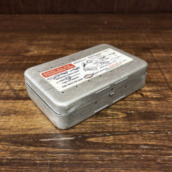 Perrine #91 Dry&Wet Fly Box Large Size Aluminum Silver Lure Box パーリン アルミニウム ドライ&ウェット フライボックス ルアーボックス シルバー ラージサイズ ビンテージ オリジナル
