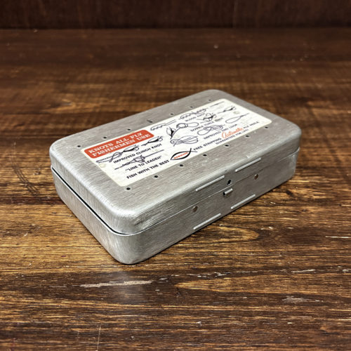 Perrine #91 Dry&Wet Fly Box Large Size Aluminum Silver Lure Box パーリン アルミニウム ドライ&ウェット フライボックス ルアーボックス シルバー ラージサイズ ビンテージ オリジナル