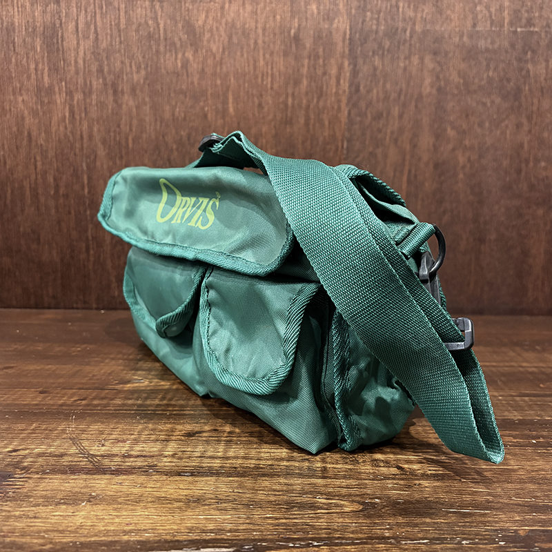 Orvis Vintage High Denier Nylon Shoulder Fishing Tool Bag Green