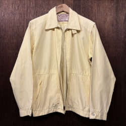 McGREGOR Drizzler Jacket Cream Yellow Serval Zip 40 Made in USA マクレガー ドリズラージャケット クリームイエロー サーバルジップ 米国製 60s ビンテージ