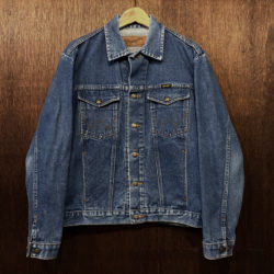 Wrangler Broken Twill Denim 4Pocket Trucker Jacket Large Size ラングラー ブロークン ツイル デニム トラッカー ジャケット ラージサイズ相当 メキシコ製 オリジナル グッドフェード