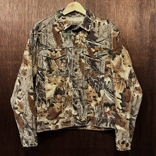 Wrangler Advantage Real Tree Camo Pattern Cotton Twill Trucker Jacket M Made in USA ラングラー アドバンテージ リアルツリーカモ コットン ツイル トラッカー ジャケット 米国製 オリジナル グッドコンディション