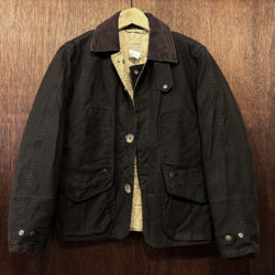 Filson Italy Waterfowl Upland Hunting Jacket BLK Dry Cotton Cloth Quilted Inner XS フィルソン イタリー ウォーターフォウル アップランド ハンティング ジャケットコート ブラックカラー  ドライコットンクロス キルトインナー仕様 希少サイズ オリジナル グッドコンディション