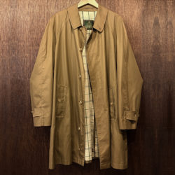 Grenfell Campbell Cotton C100 Balmacaan Coat Raglan Sleeve Coyote Brown 42グレンフェル クロス キャンベル 高密度 コットン100 オールド バルマカーン ステンカラー コート コヨーテブラウン サイズ42 グッドコンディション