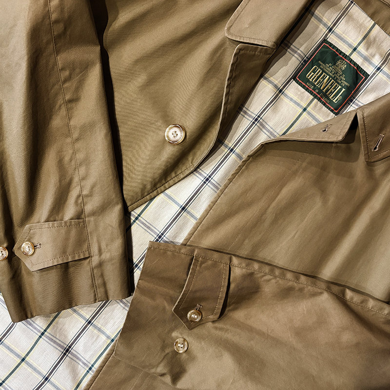 Grenfell Campbell Cotton C100 Balmacaan Coat Coyote Brown