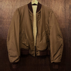 McGREGOR Dupont Nylon Anti-Freeze Boa Fleece Reversible Sports Jacket Brown Ivory 40 マクレガー ビンテージ デュポン ナイロン アンチフリーズ ボア フリース リバーシブル スポーツ ジャケット ブラウン アイボリー 50s-60sオリジナル タロンジップ グッドコンディション