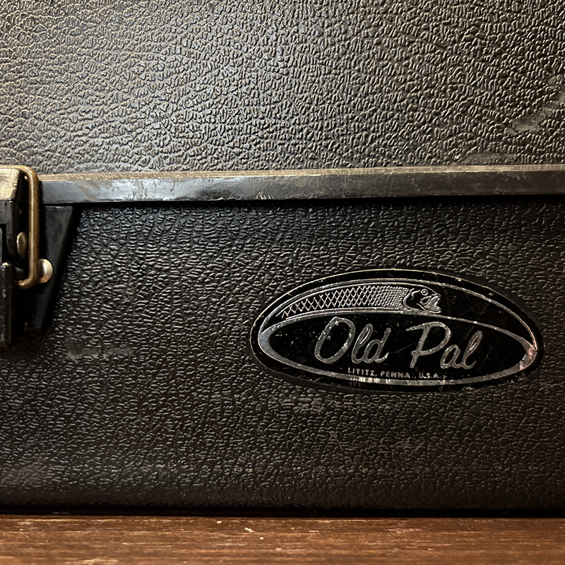 Old Pal Vintage Lure Tackle Box Black Fish Decorated Handle